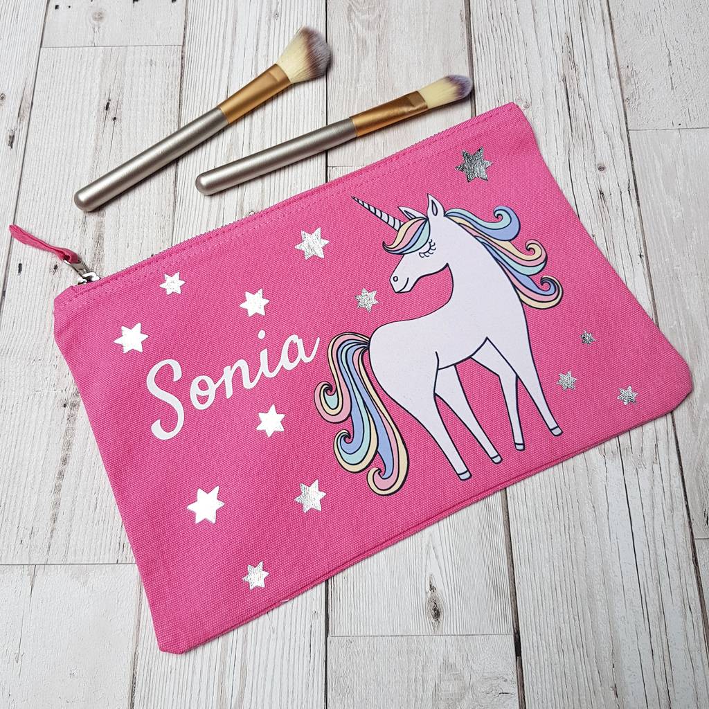 Personalised Unicorn Makeup Bag By Syd&Co