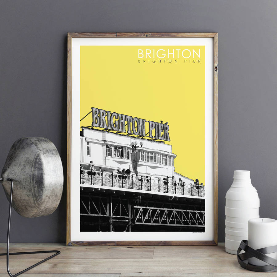 Brighton Art Print Brighton Pier By Bronagh Kennedy - Art Prints ...