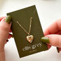 Birthstone Heart Locket 18k Gold Plated Necklace, thumbnail 9 of 12