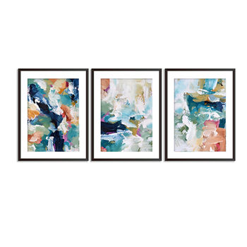 Colourful Abstract Art Print Set Of Three, 2 of 8
