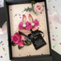 Leather + Flowers Scented Birthday Card For Mum, thumbnail 3 of 8