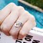 Sterling Silver Initial Letter Ring, thumbnail 12 of 12
