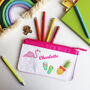 Tropical Personalised Pencil Case, thumbnail 2 of 11