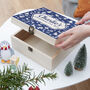 Personalised Festive Pattern Christmas Eve Box, thumbnail 6 of 6