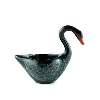 Handmade Ceramic Black Swan Egg Cup, 2 of 5