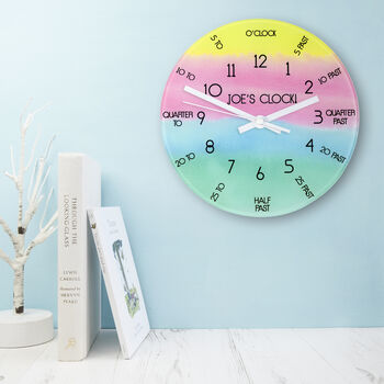 I Can Tell The Time! Personalised Wall Clock, 3 of 10