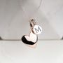 'Totally Devoted' Personalised Heart Charm Necklace, thumbnail 6 of 11