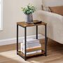 Side Table Bedside End Table With Storage Shelf, thumbnail 1 of 8