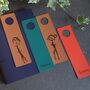 Child's Drawing Personalised Leather Bookmark, thumbnail 1 of 8
