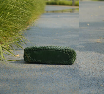 Hand Weaving Vegan Leather Shoulder Bag, 9 of 12