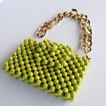 Beaded Purse With Chain Link Strap, 8 of 12