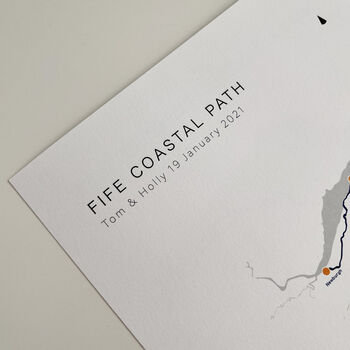 Fife Coastal Path Personalised Print, 4 of 5