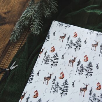 Forest Animals Watercolour Wrapping Paper, 5 of 6