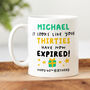 Personalised 40th Birthday Mug 'Thirties Have Expired', thumbnail 1 of 2