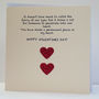 Personalised Valentine Card With Hearts And Words, thumbnail 3 of 4