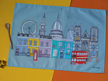 London Skyline Tea Towel, 2 of 3
