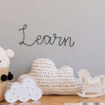 Childs Bedroom Decor Read Play Learn Signs, 4 of 6