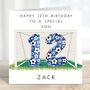 Personalised 12th Birthday Football Card, thumbnail 1 of 2