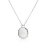 Personalised Silver Circle Quote Necklace, thumbnail 2 of 8