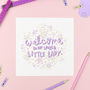 'Welcome Little Lady' Print, thumbnail 2 of 2