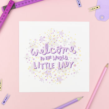 'Welcome Little Lady' Print, 2 of 2