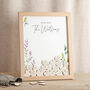 Wildflowers Wedding Drop Top Frame Guest Book, thumbnail 1 of 5
