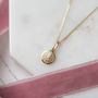 Tiny 9ct Gold St Christopher Christening Necklace, thumbnail 1 of 5