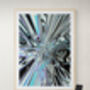 Abstract Blue Print, Marble Wall Art, thumbnail 7 of 11