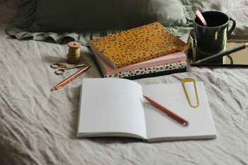 A5 Lay Flat Dalmatian Spot Notebook Journal, 9 of 11