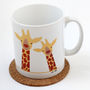 Giraffe Couple 'Selfie' Personalised Mug, thumbnail 6 of 8