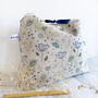 Floral Cow Parsley Tall Pouch, thumbnail 2 of 5