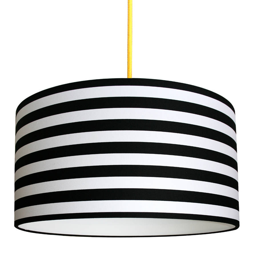 Circus Stripes Black And White, Black And White Lamp Shades Uk