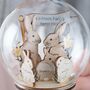 Personalised 3D Wooden Bunny Family Easter Bauble, thumbnail 3 of 7