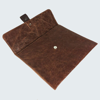 Personalised Brown Leather Macbook Air Case, 3 of 6