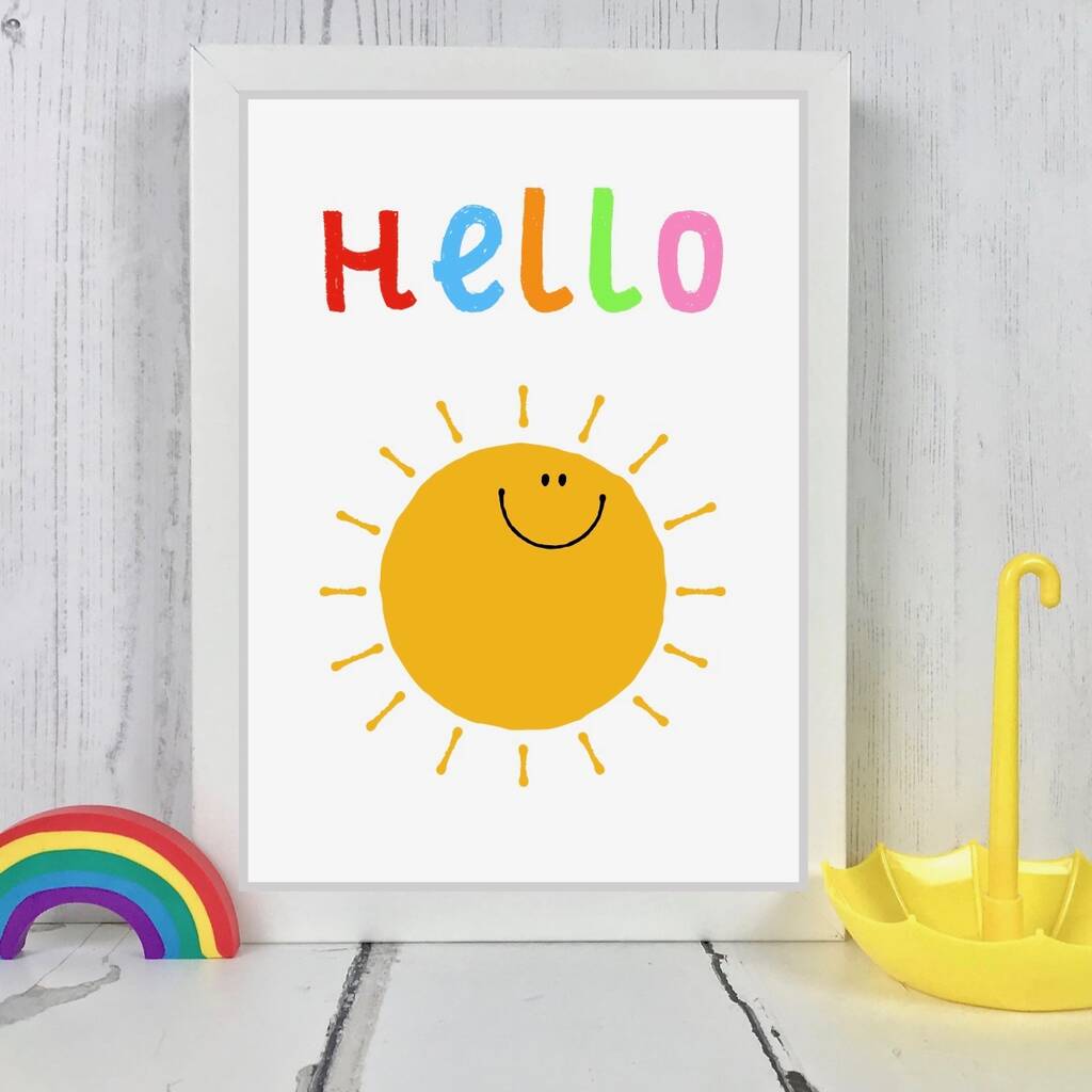 Hello Sunshine Print By Adam Regester Design