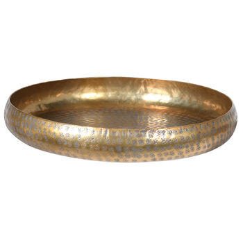 Antique Brass Round Tray, 2 of 2