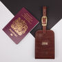 Personalised Mr And Mrs Leather Luggage Tags.'Ledro', thumbnail 1 of 11