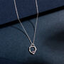 Small Branch Silver Birthstone Pendant Necklace, thumbnail 7 of 10