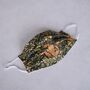 William Morris Pleated Cotton Face Covering, thumbnail 3 of 12