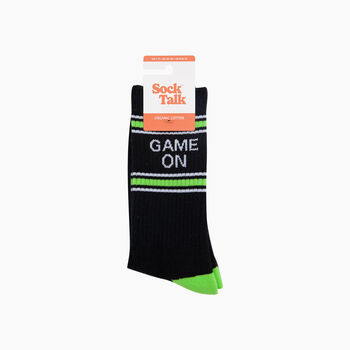 Game On Organic Cotton Sports Socks In Black, 4 of 4