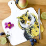 Inky Owl Chopping Board, thumbnail 3 of 3