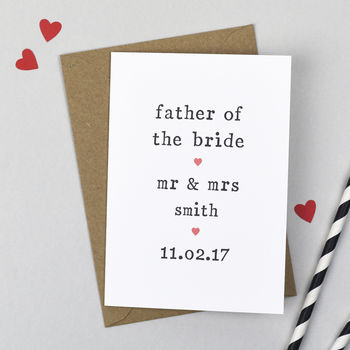 Personalised Parents Of The Bride Or Groom Card, 2 of 6