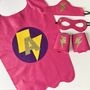 Kids Superhero Cape, Felt And Personalised With Letter, thumbnail 2 of 10