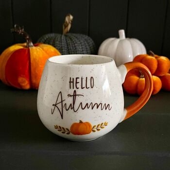 'Hello Autumn' Rounded Mug, 3 of 3