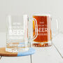 Personalised 'Beer Pressure' Glass, thumbnail 5 of 6