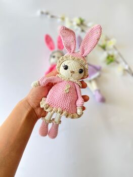 Organic Handmade Cute Little Bunny, 3 of 12