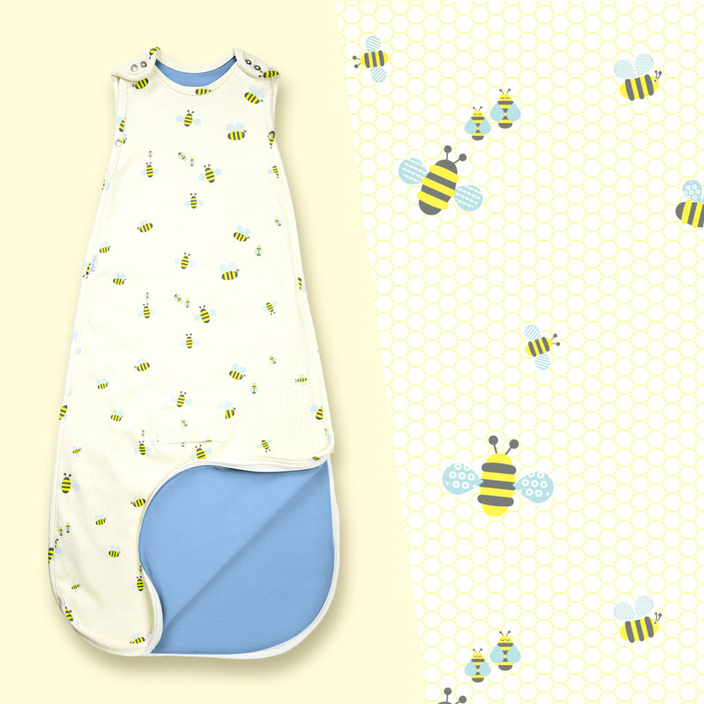 Baby Sleep Bag Merino + Organic Cotton 'Bumble' By Superlove