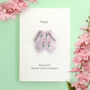 Personalised Birth Flower New Baby Origami Card, thumbnail 1 of 8