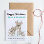 Grandparent's Christmas Card Personalised With Deer, thumbnail 6 of 6