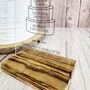 Classic Personalised Clear Acrylic Cake Sign With Wooden Base, thumbnail 3 of 5